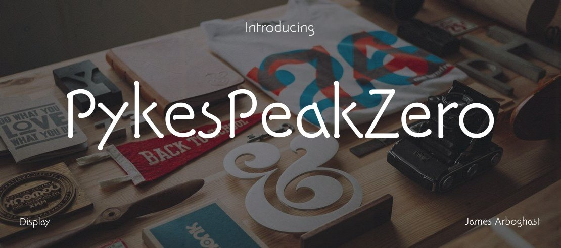 PykesPeakZero Font