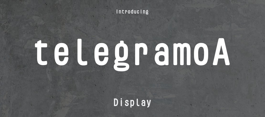 telegramoA Font Family