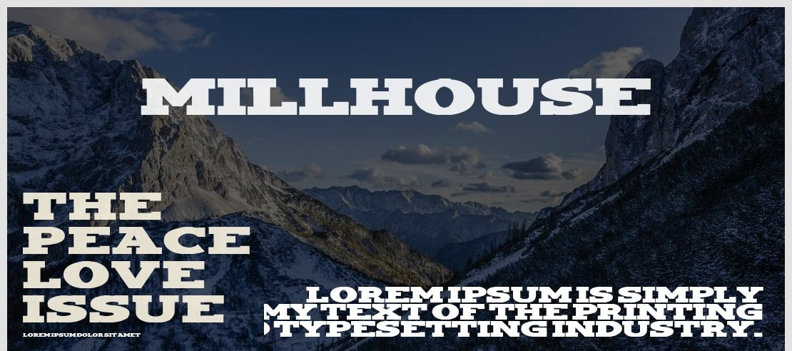 Millhouse Font