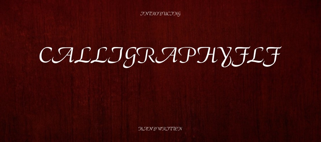 CalligraphyFLF Font