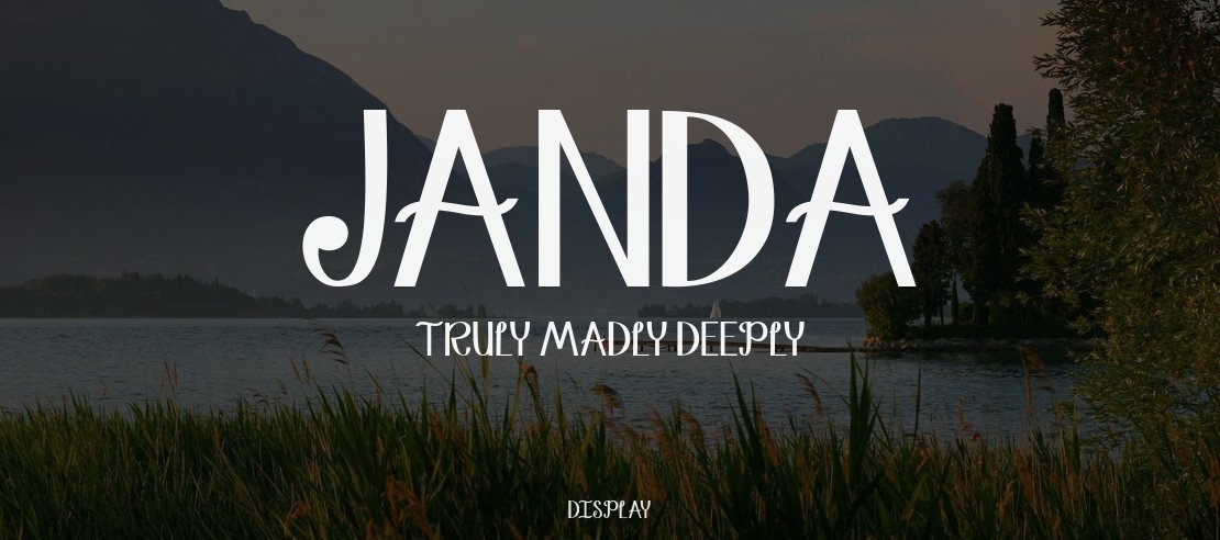 Janda Truly Madly Deeply Font