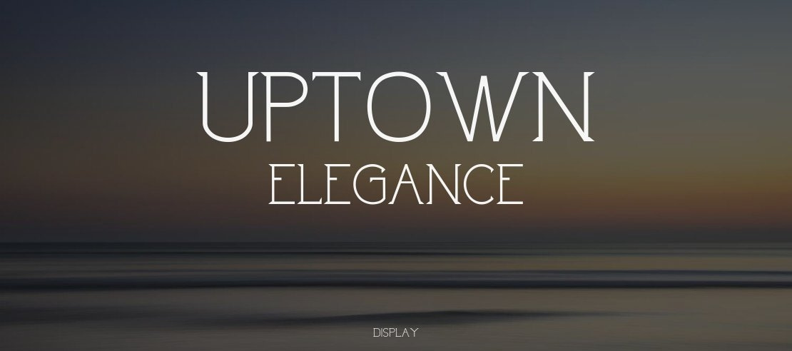 Uptown Elegance Font Family