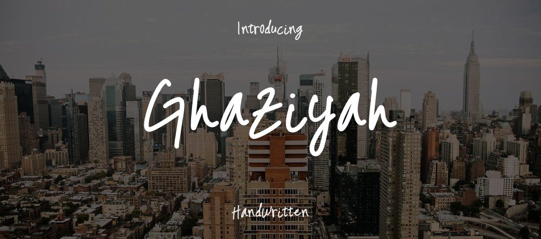 Ghaziyah Font