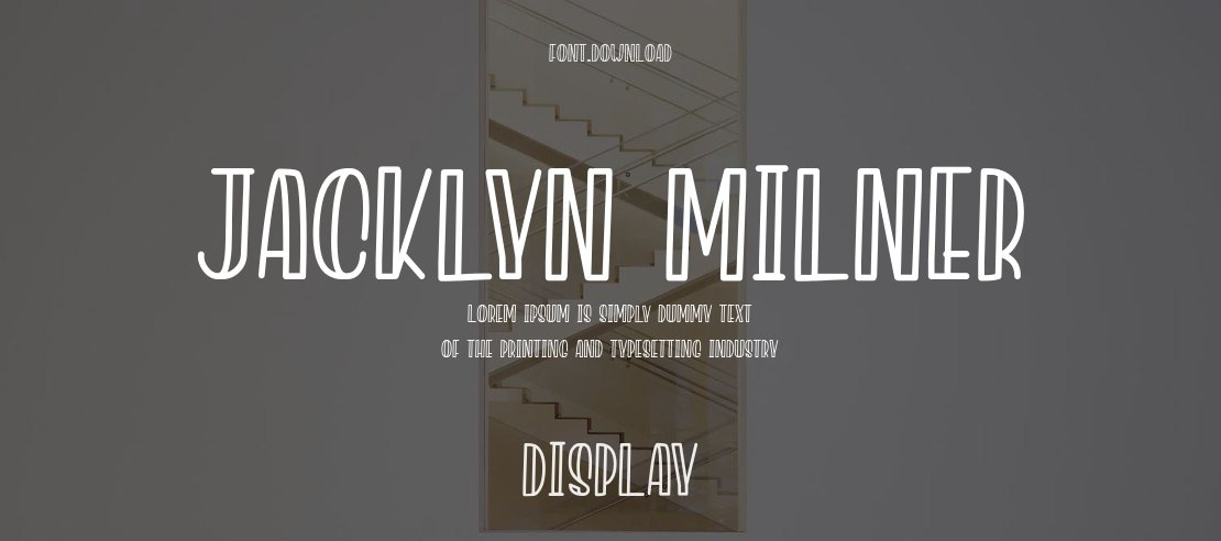 Jacklyn Milner Font