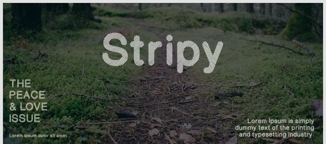 Stripy Font