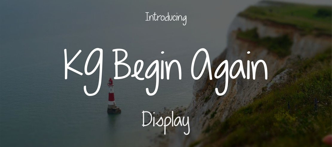 KG Begin Again Font