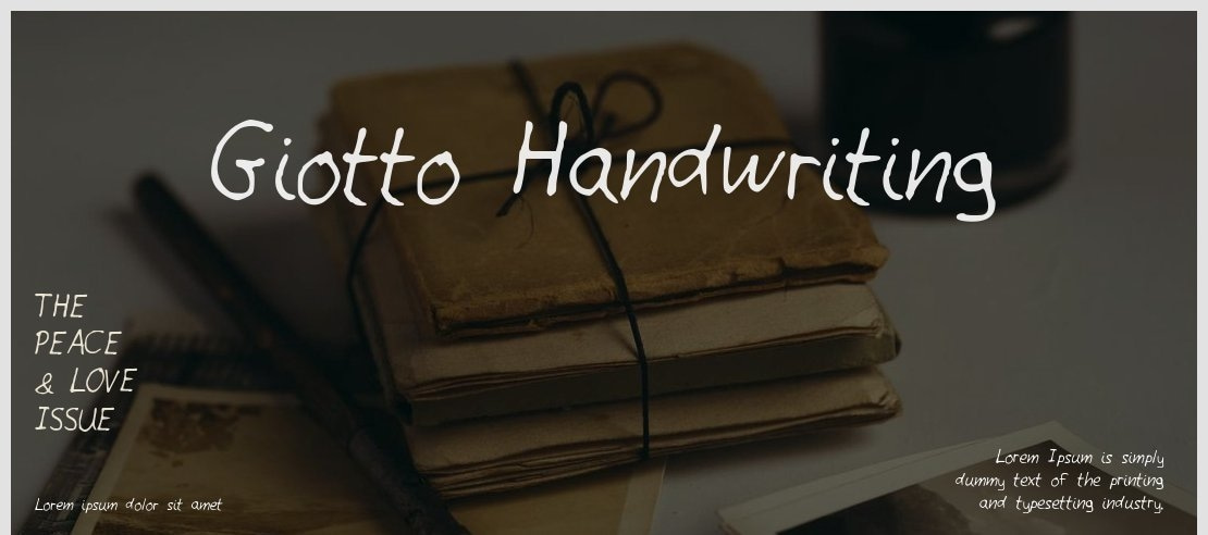 Giotto Handwriting Font