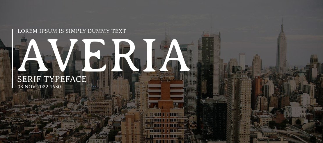 Averia Serif Font Family