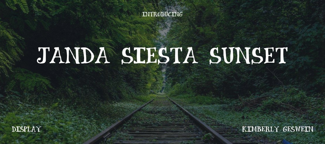 Janda Siesta Sunset Font