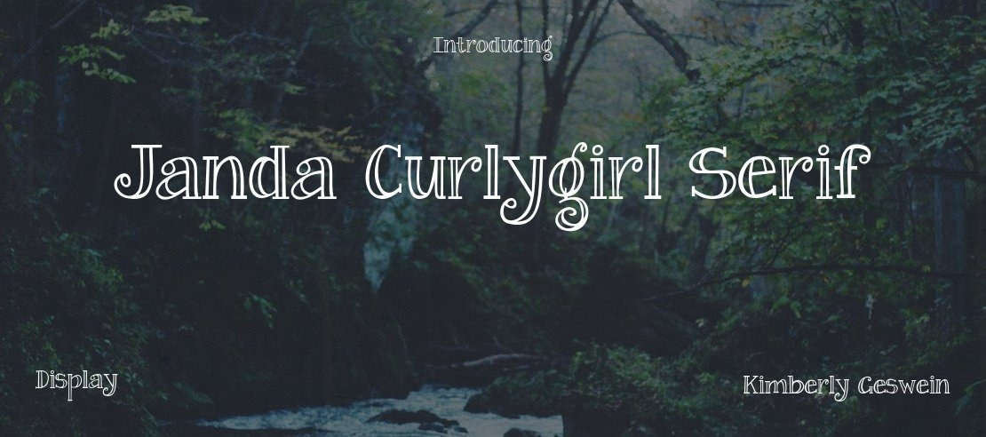 Janda Curlygirl Serif Font