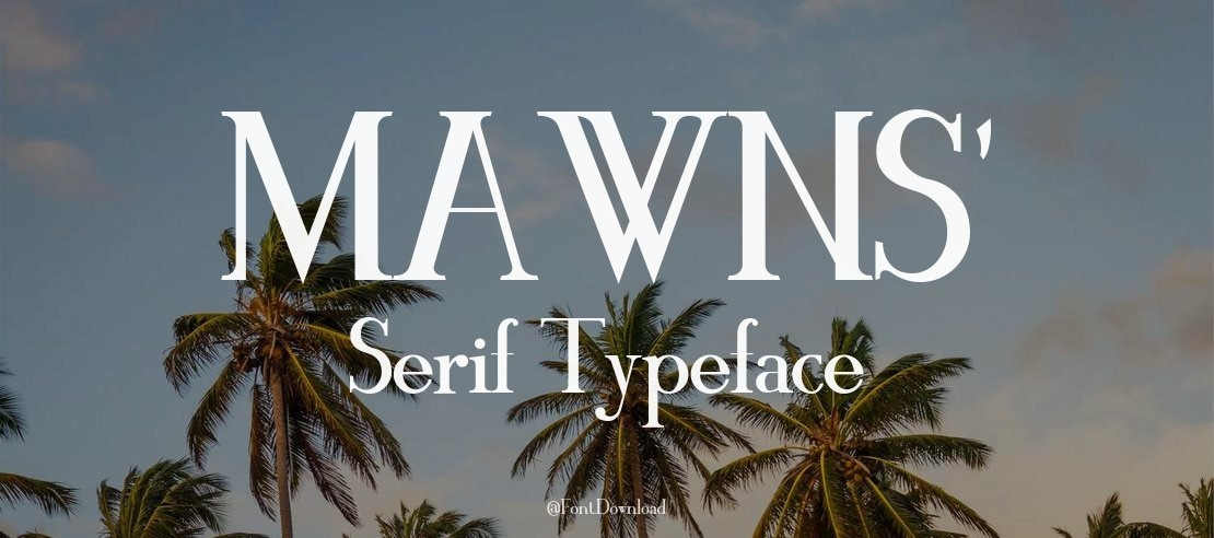 MAWNS' Serif Font
