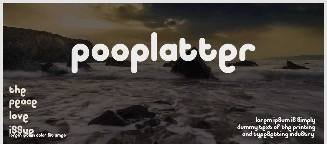 Pooplatter Font