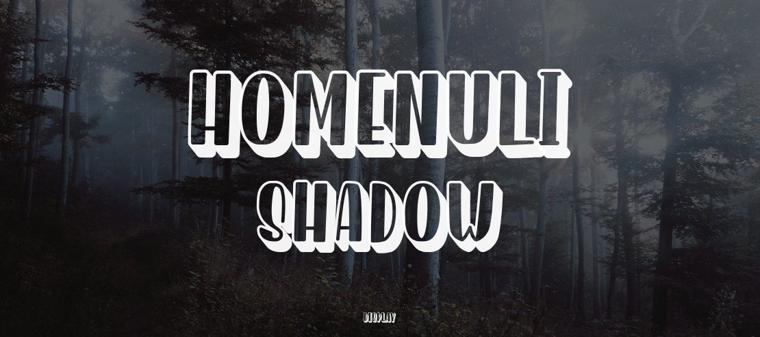 Homenuli Shadow Font