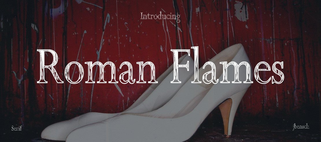 Roman Flames Font