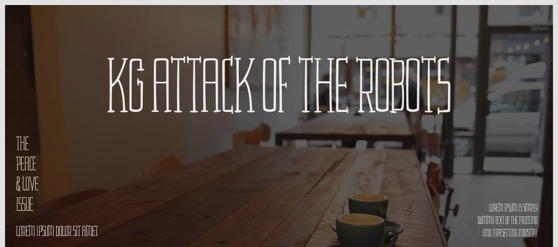 KG Attack of the Robots Font