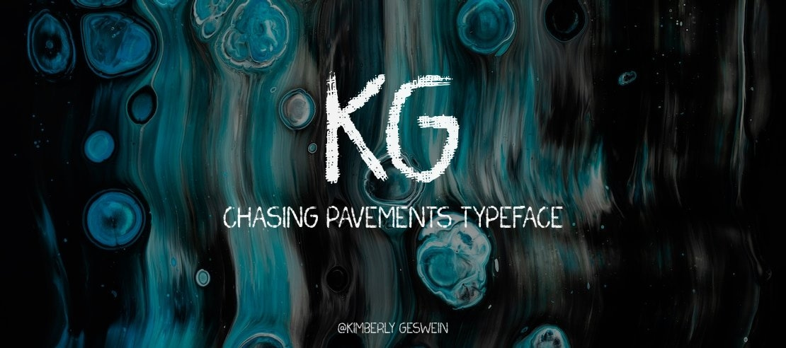 KG Chasing Pavements Font