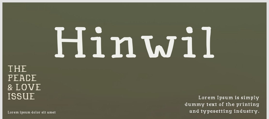 Hinwil Font