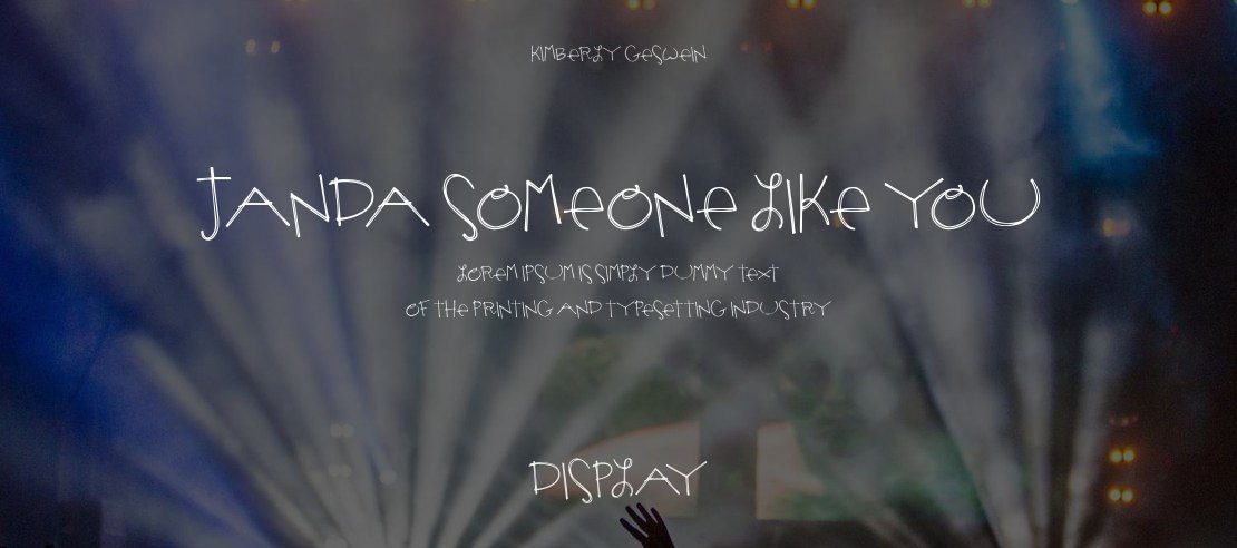 Janda Someone Like You Font Family