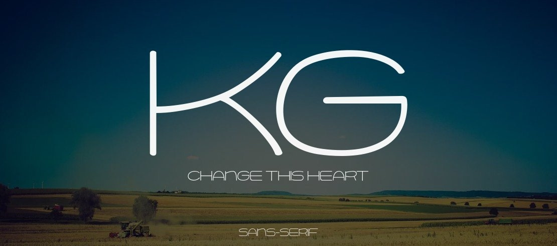 KG Change This Heart Font