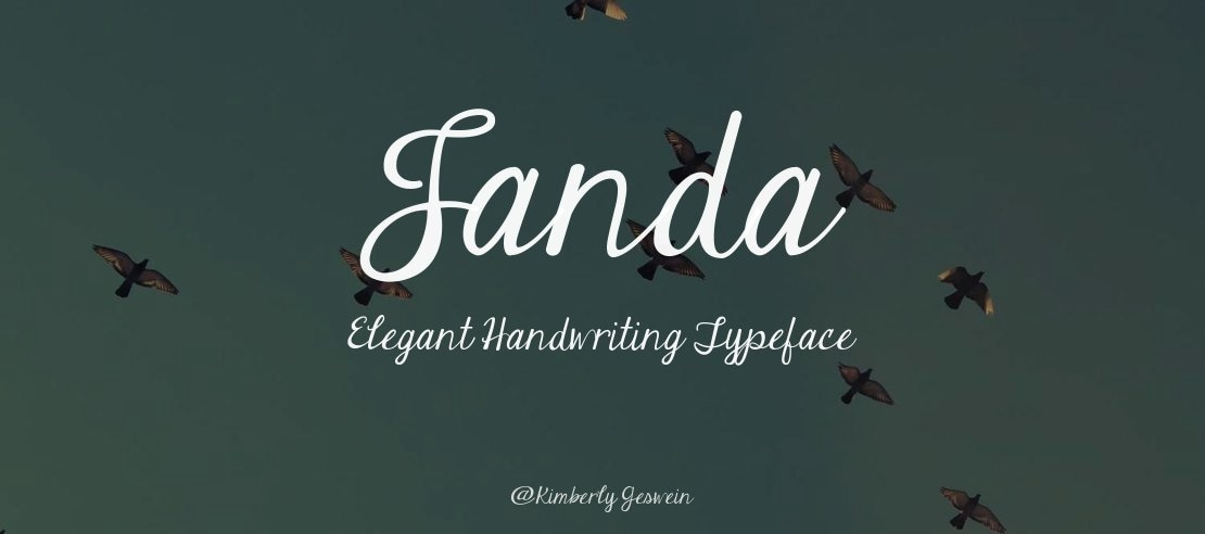 Janda Elegant Handwriting Font