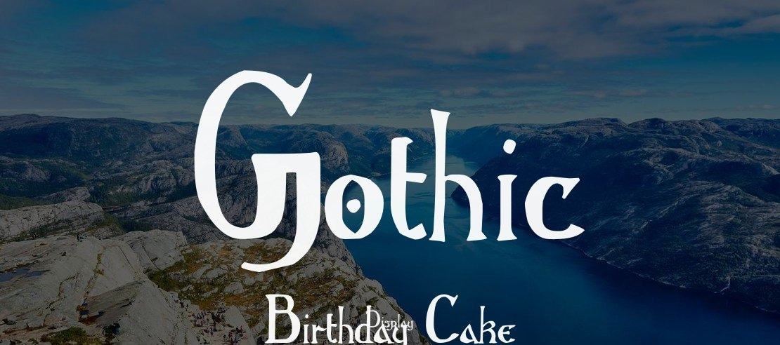 Gothic Birthday Cake Font