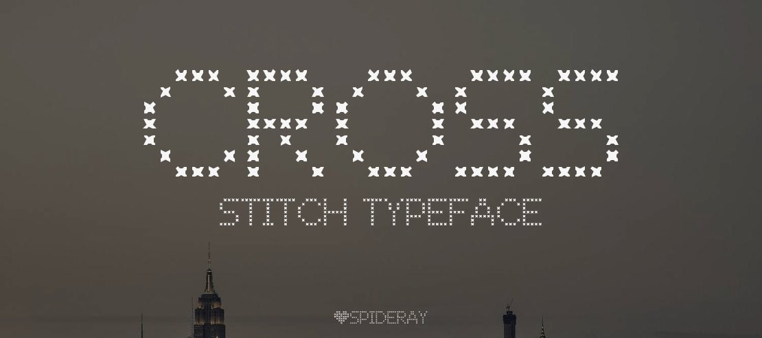 CROSS STITCH Font