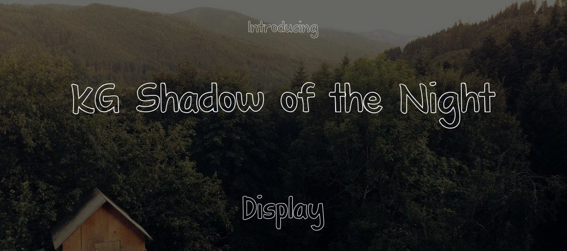 KG Shadow of the Night Font