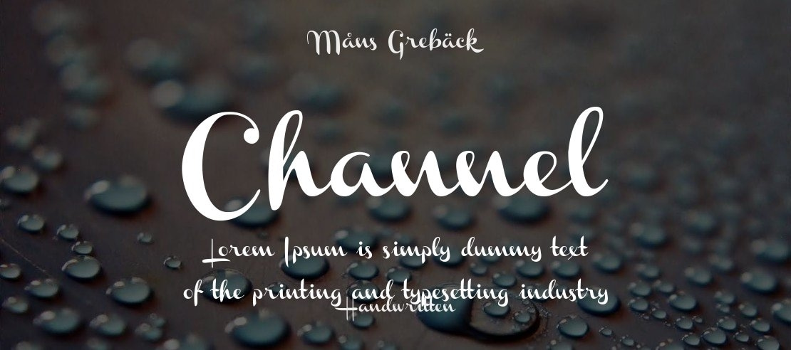 Channel Font Family