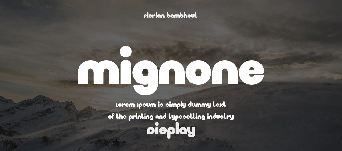 Mignone Font