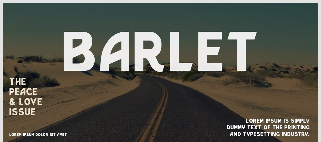 Barlet Font Family