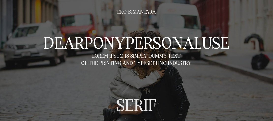 DearPonyPersonalUse Font Family