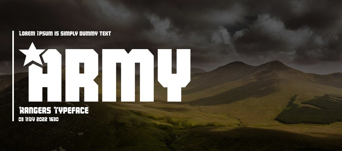Army Rangers Font Family