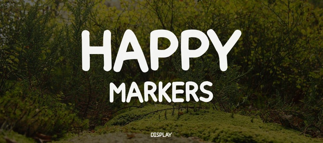 Happy markers Font Family