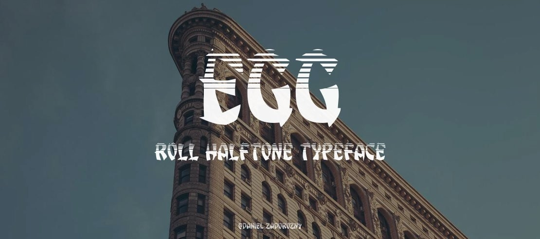 Egg Roll Halftone Font Family
