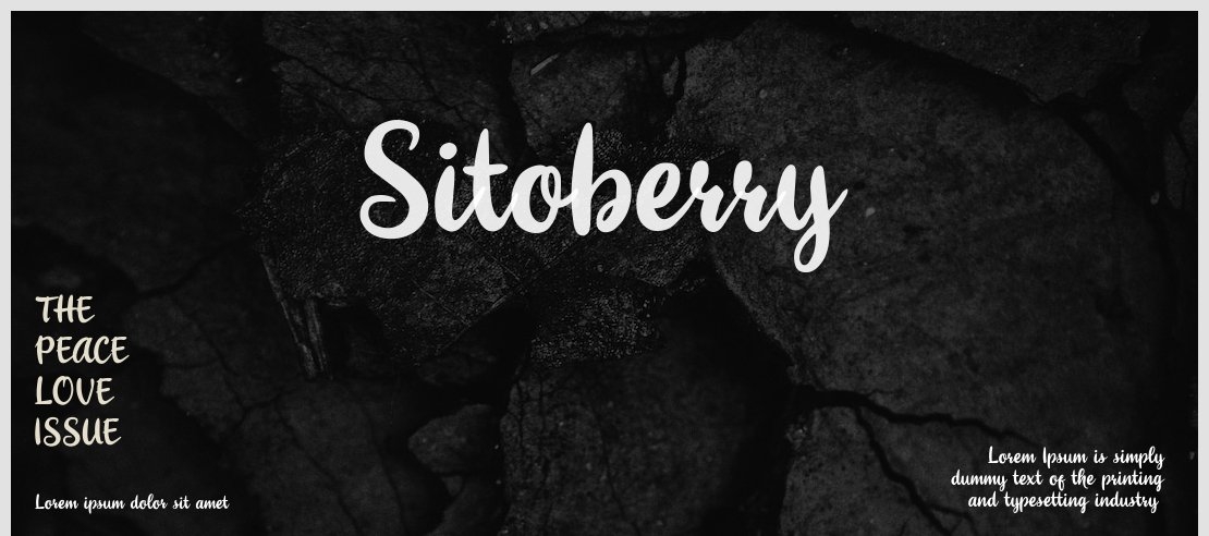 Sitoberry Font