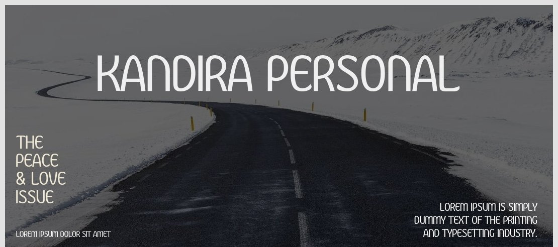 Kandira PERSONAL Font Family