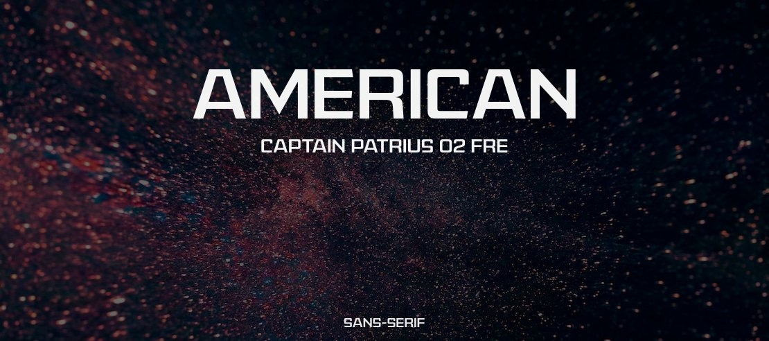 American Captain Patrius 02 FRE Font