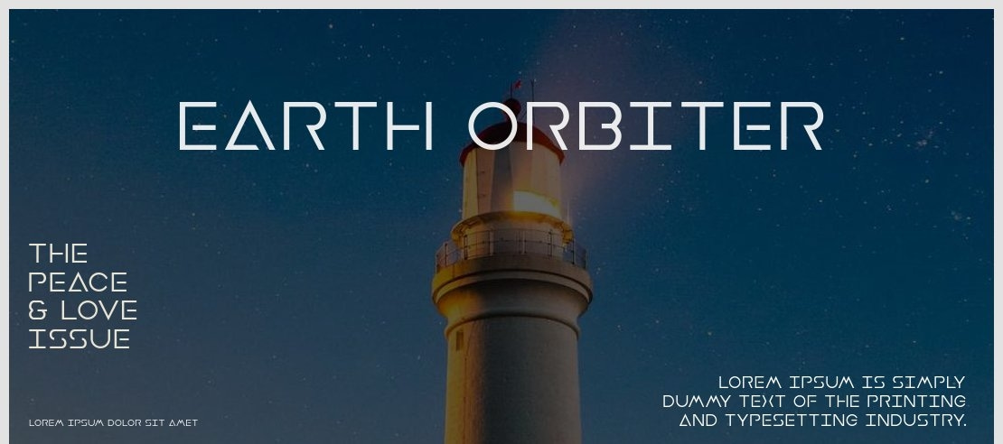 Earth Orbiter Font Family