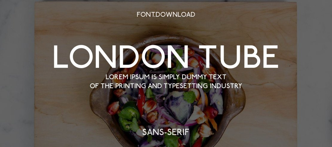 London Tube Font