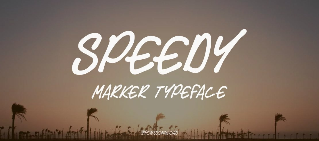 Speedy Marker Font Family