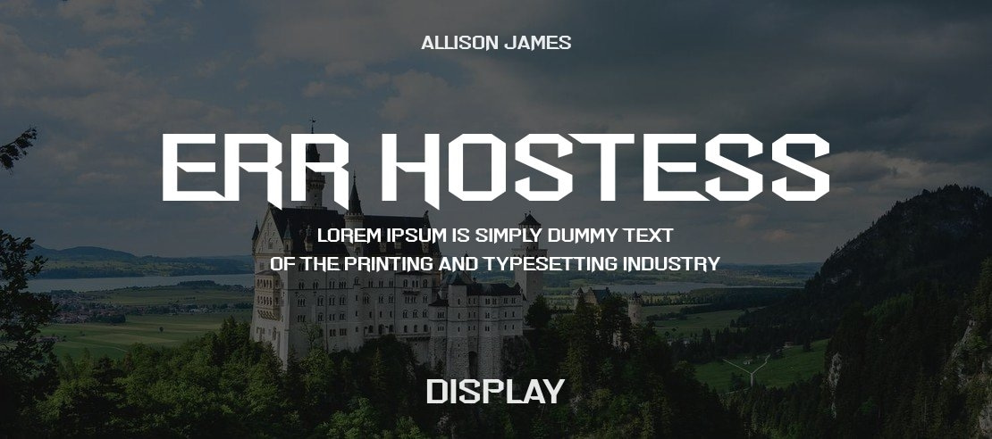 Err Hostess Font