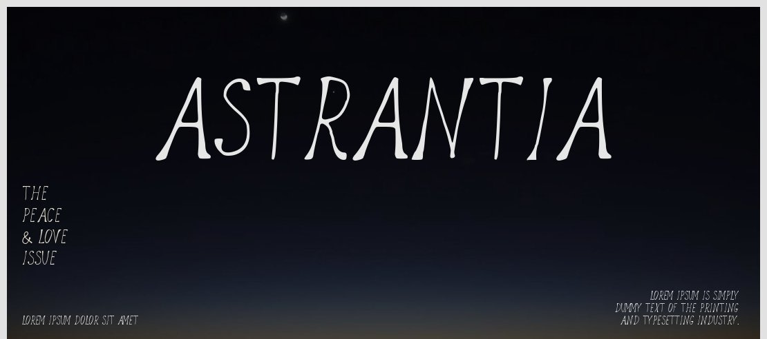 Astrantia Font