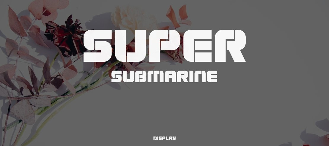 Super Submarine Font Family