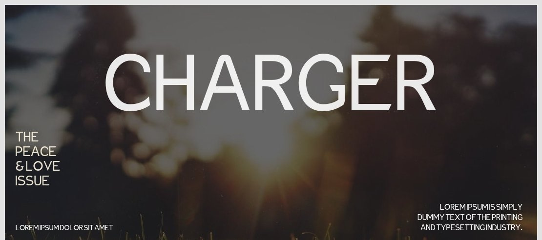 Charger Font Family