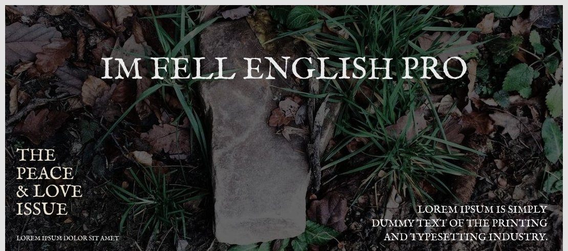 IM FELL English PRO Font Family