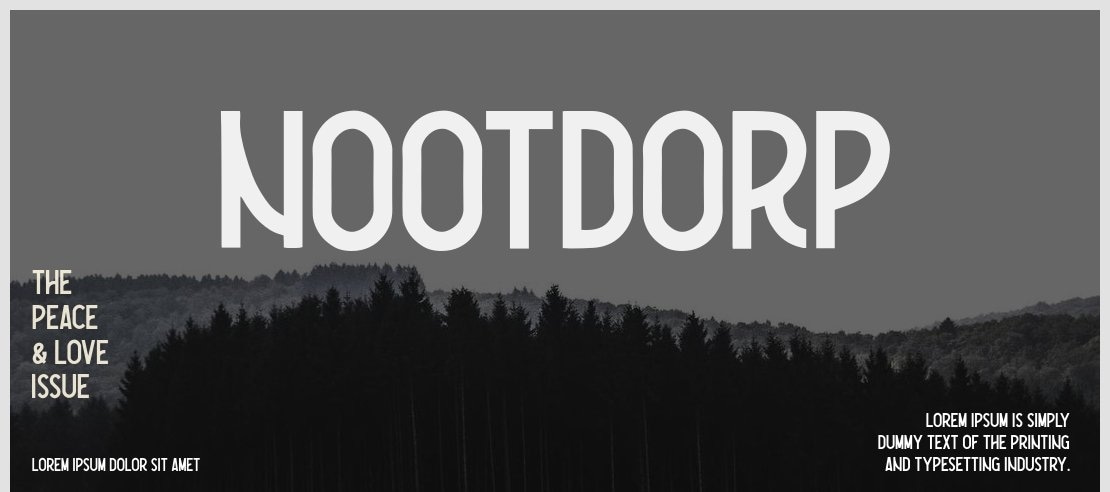 Nootdorp Font