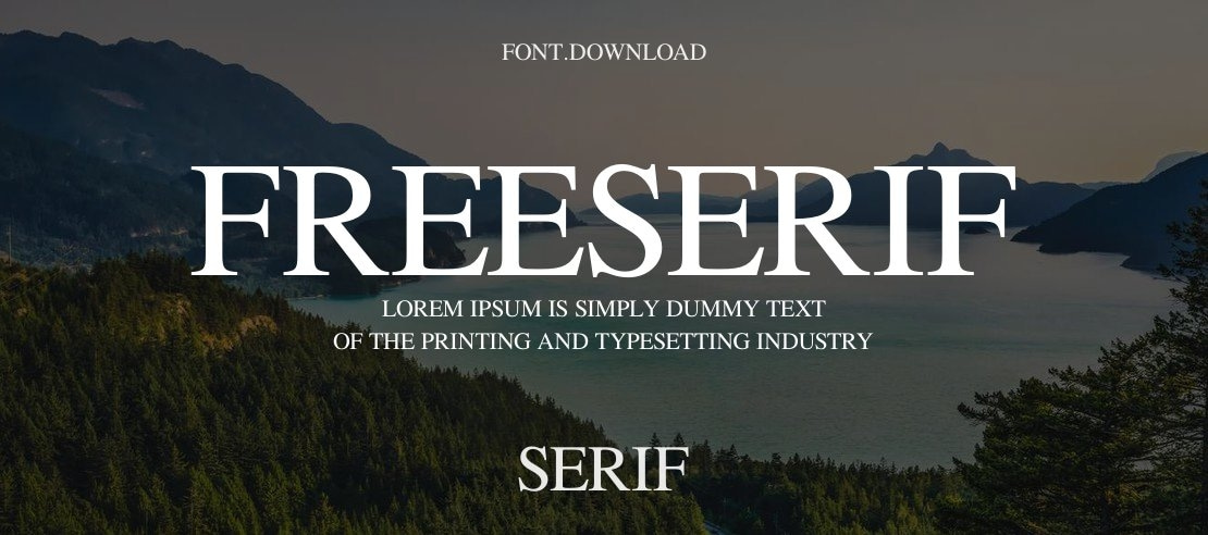 FreeSerif Font Family