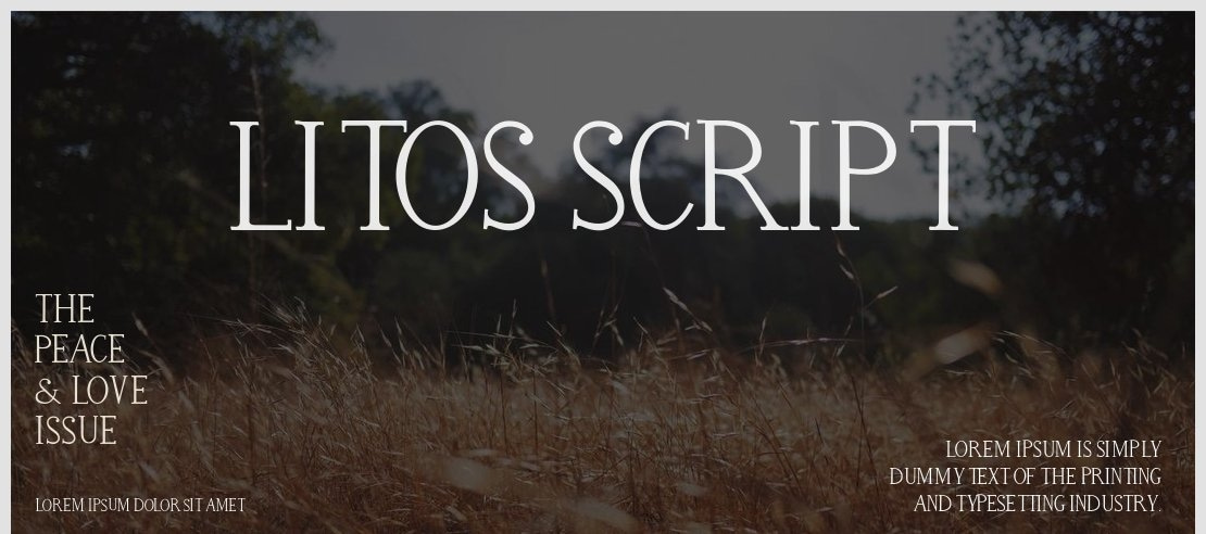 Litos Script Font Family