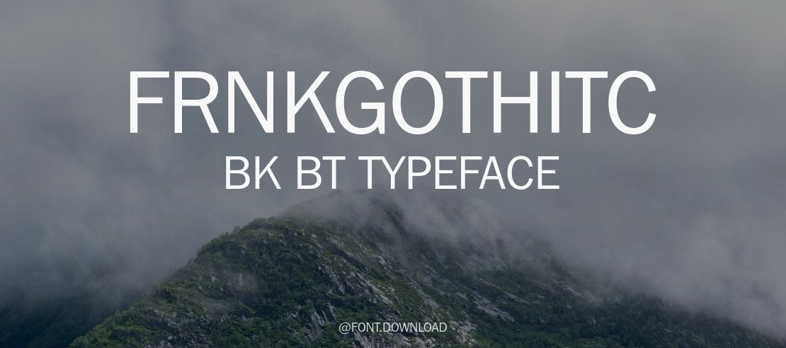 FrnkGothITC Bk BT Font Family