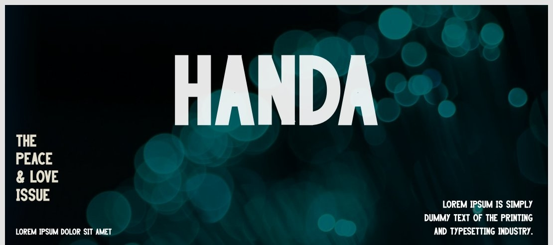 HANDA Font